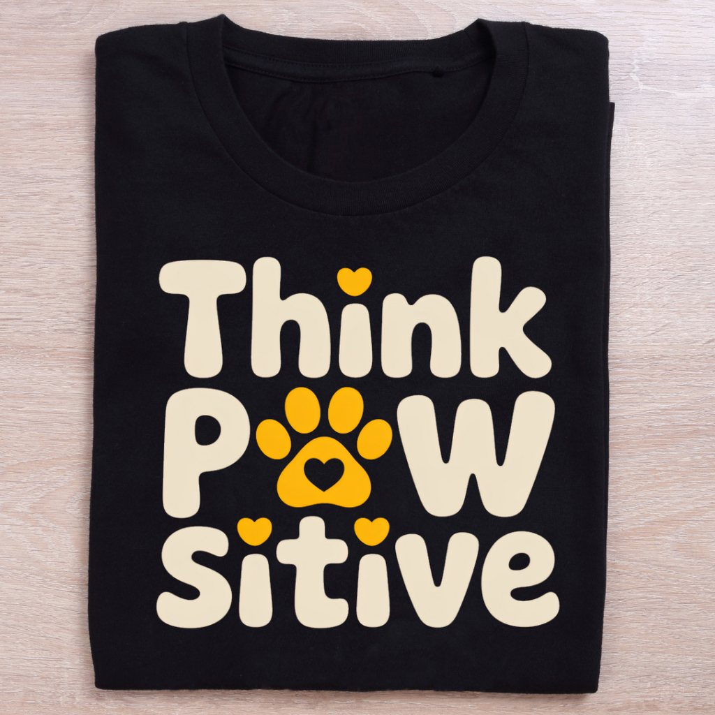 Think Pawsitive Unisex Classic Crew T-Shirt